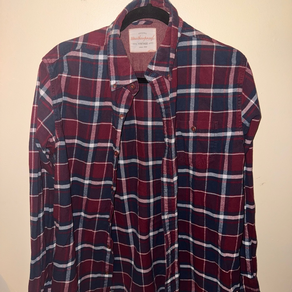 Vintage weatherproof Red Plaid flannel Shirt
